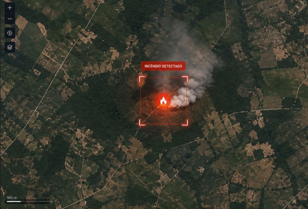FIREHUB — real-time operational dashboard with fire detection on map