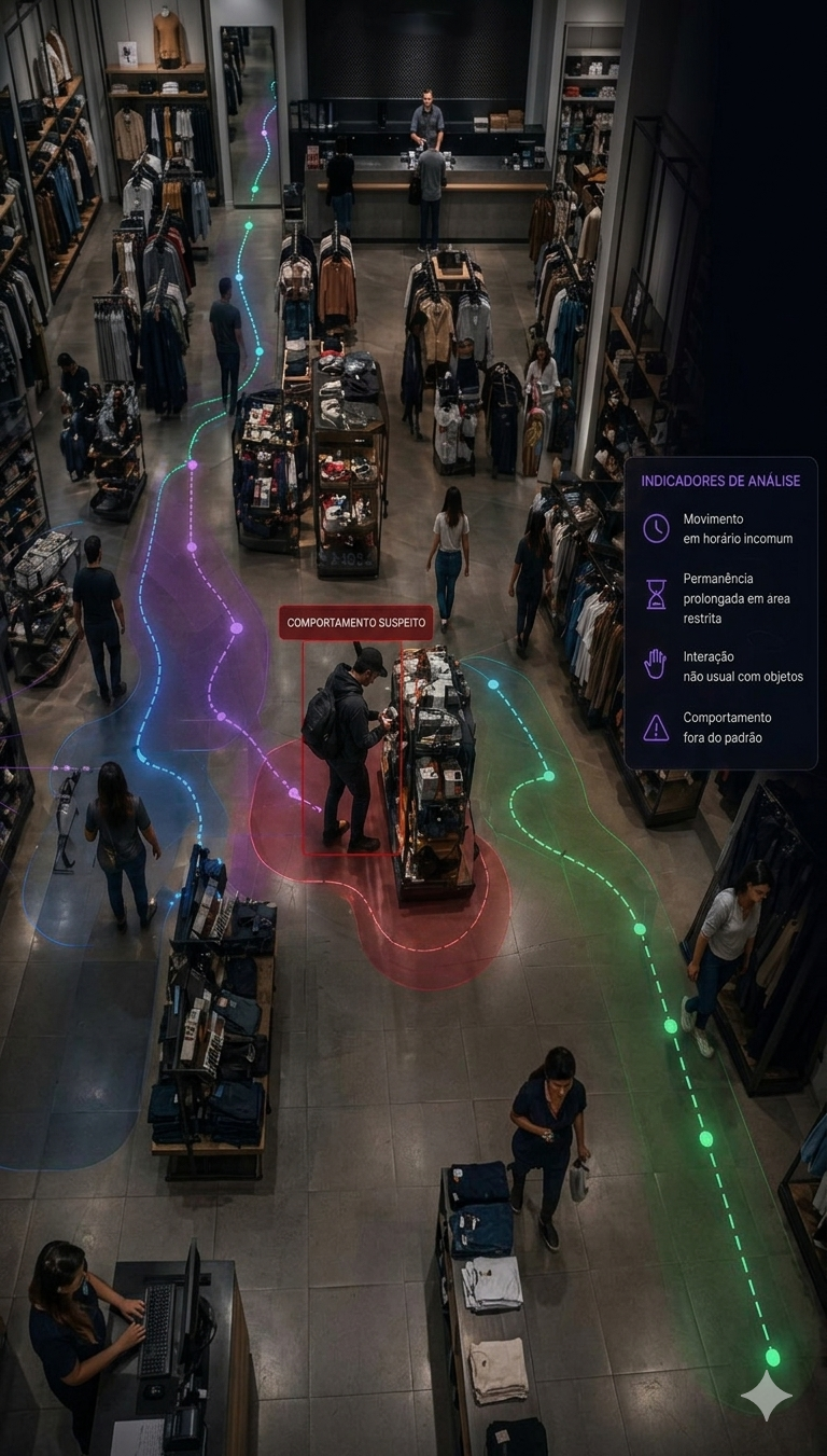 Behavioral analysis — movement patterns and suspicious activity